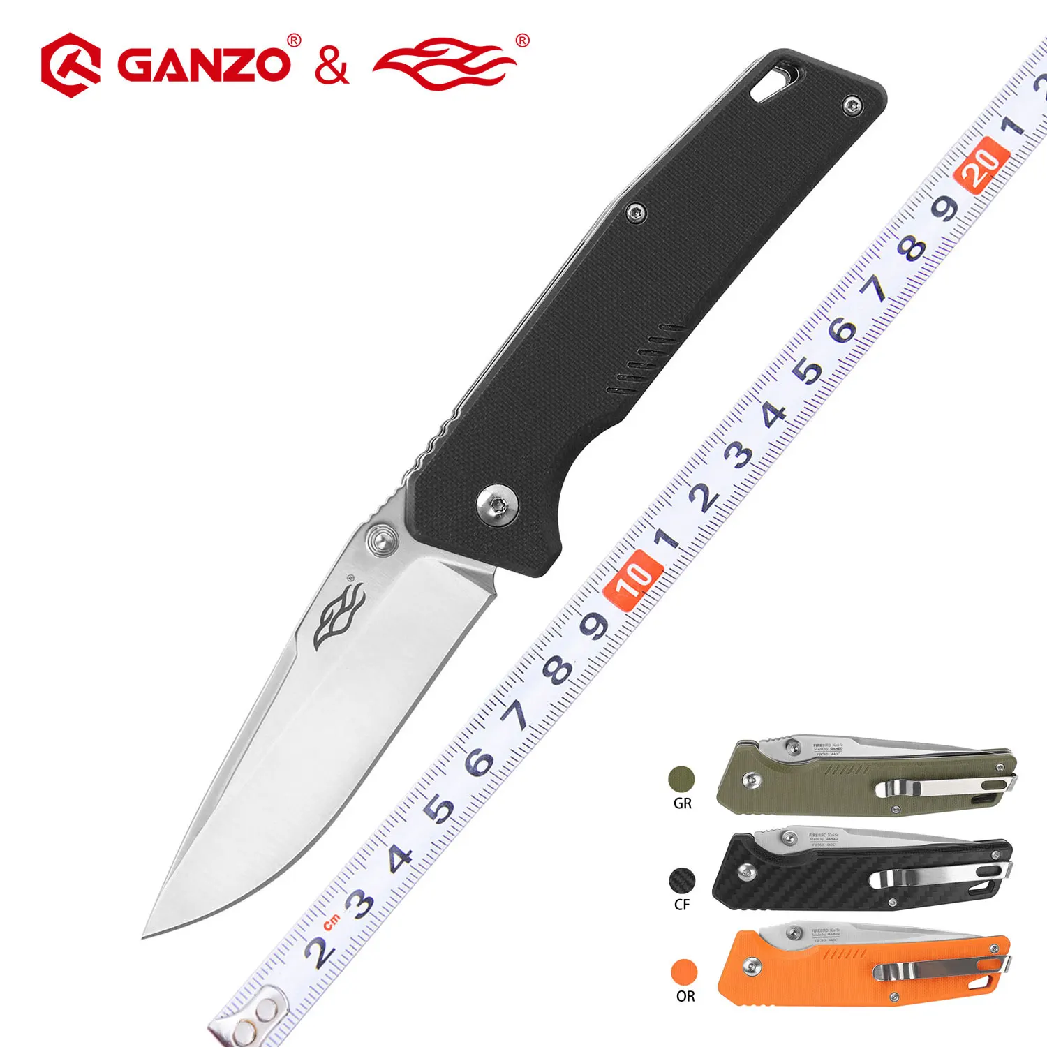 Ganzo Firebird FB7601 58-60HRC 440C G10 или ручка из углеродного волокна с шарикоподшипниками механизм карманный складной нож EDC инструмент 
Ganzo Firebird FB7601 58-60HRC 440C G10 или ручка из углеродного волокна с шарикоподшипниками механизм карманный складной нож EDC инструмент