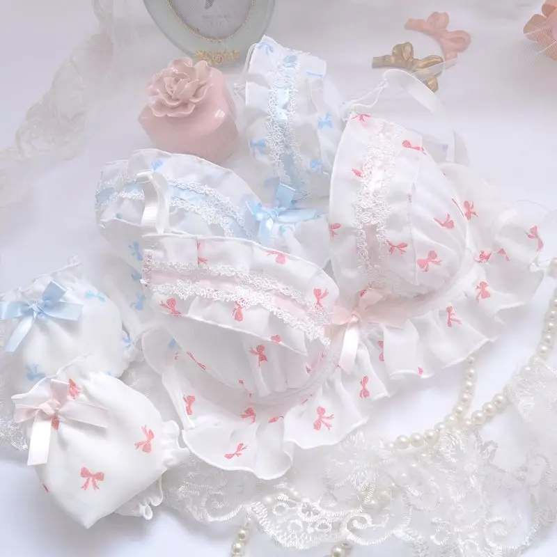 Deep V Japanese Girl Small Fresh Pastoral Style Underwear Girl Sweet Hollow Flower Bra Panty Lingerie Set
Deep V Japanese Girl Small Fresh Pastoral Style Underwear Girl Sweet Hollow Flower Bra Panty Lingerie Set