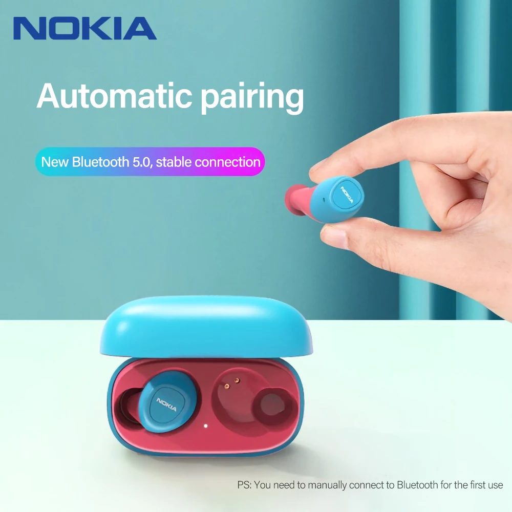 Беспроводная гарнитура Nokia E3100 Bluetooth 5 1 Tws-управление Стерео шумоподавление с