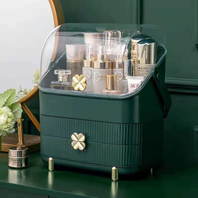 Dustproof Cosmetic Storage Box Home Desktop Cosmetic Case with Drawer Lipstick & Skin Care Products Dust-proof Makeup Organizers
Dustproof Cosmetic Storage Box Home Desktop Cosmetic Case with Drawer Lipstick & Skin Care Products Dust-proof Makeup Organizers