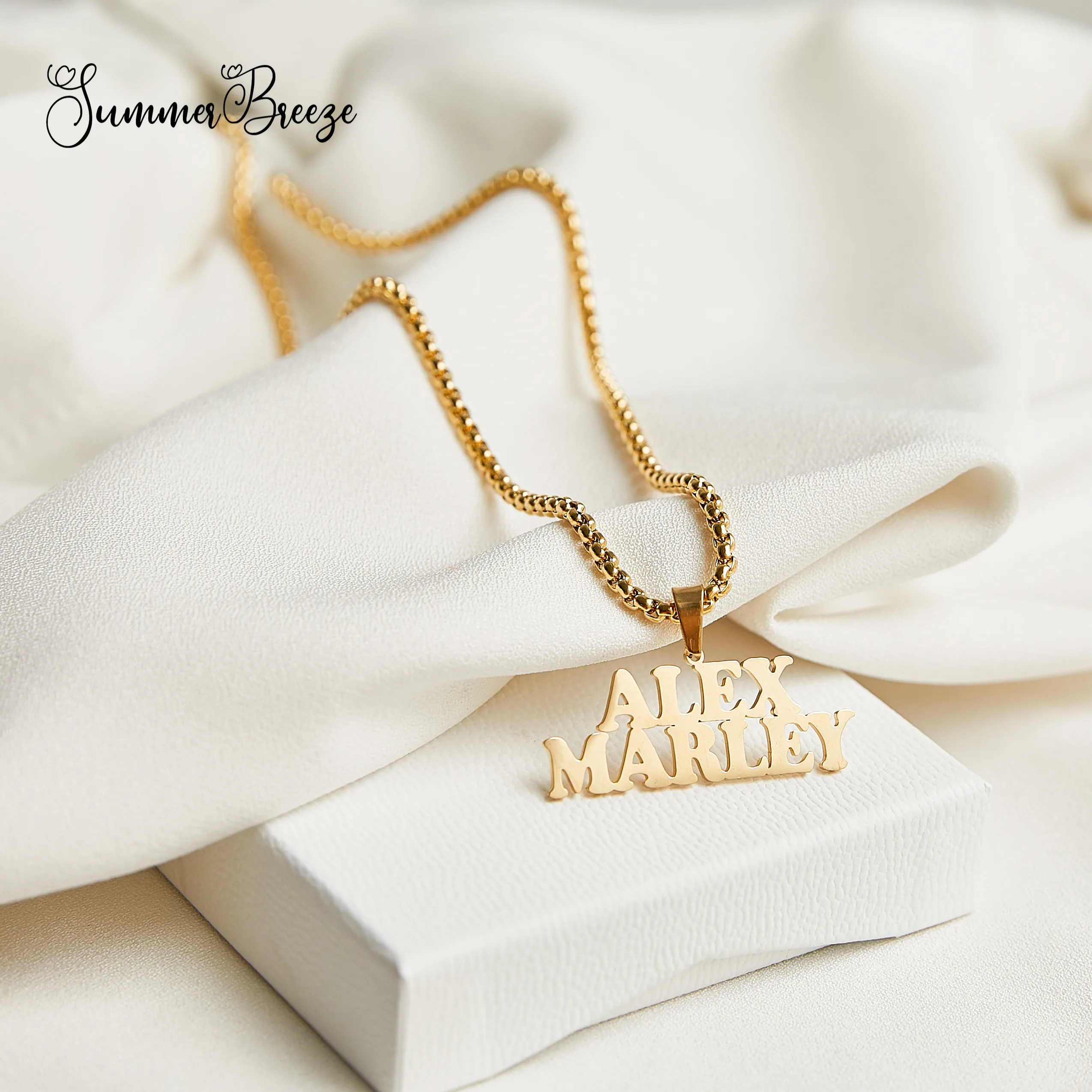 Customize Personalized Two Name Fashion Stainless Steel Nameplate Pendant Chain for Women Lover Creative Gift Jewelry
Customize Personalized Two Name Fashion Stainless Steel Nameplate Pendant Chain for Women Lover Creative Gift Jewelry
