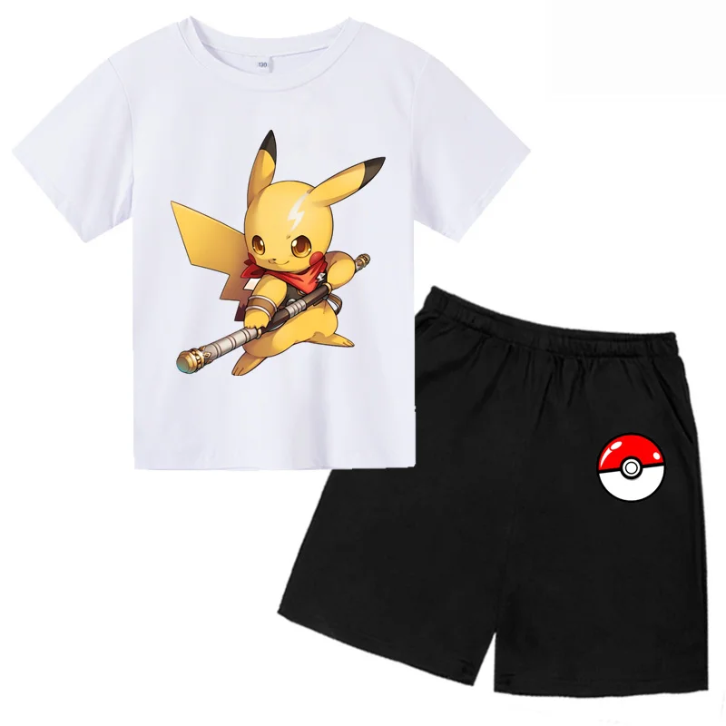 2021 Summer Pokemoned Boy And Girl T-Shirt 3d Printing Pikachu- Children Animation Harajuku Fashion Short-Sleeved Casual Suits
2021 Summer Pokemoned Boy And Girl T-Shirt 3d Printing Pikachu- Children Animation Harajuku Fashion Short-Sleeved Casual Suits