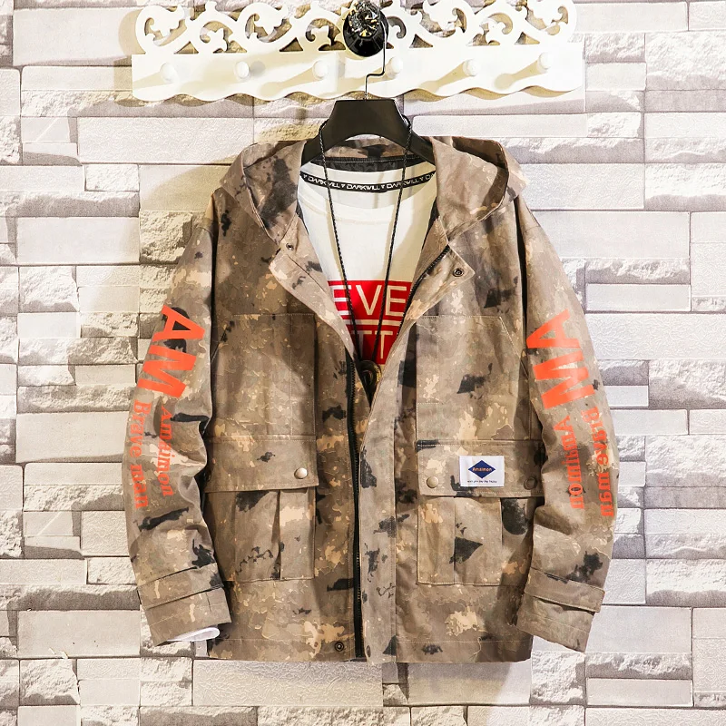HCXY brand mens Camouflage jackets coats Spring Japanese style Hooded Jacket for Men fashion Tooling Jacket male
HCXY brand mens Camouflage jackets coats Spring Japanese style Hooded Jacket for Men fashion Tooling Jacket male