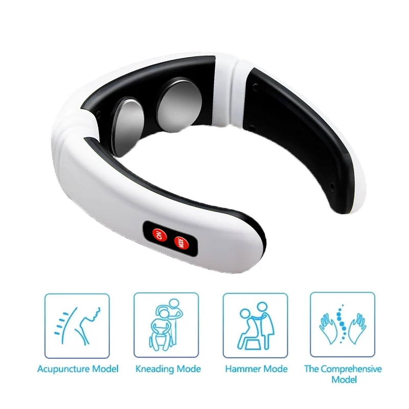 Electric Neck Massager Far Infrared Heating Pain Relief Tool Health Care Massage Relaxation Tools Pulse Back 6 Modes
Electric Neck Massager Far Infrared Heating Pain Relief Tool Health Care Massage Relaxation Tools Pulse Back 6 Modes