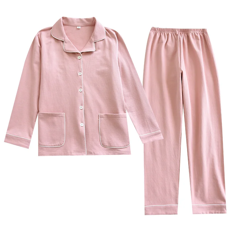 Japanese style new ladies spring and autumn pajamas suit pure cotton long-sleeved trousers autumn and winter fresh home service
Japanese style new ladies spring and autumn pajamas suit pure cotton long-sleeved trousers autumn and winter fresh home service