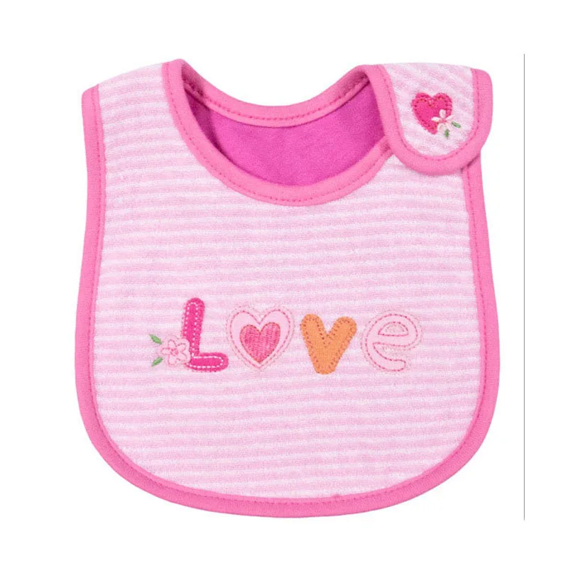 

0-36M Baby Boys and Girls Cartoon Animal Three-layer Cotton Waterproof Bib Infant Comfortable Soft Cute Velcro Bib