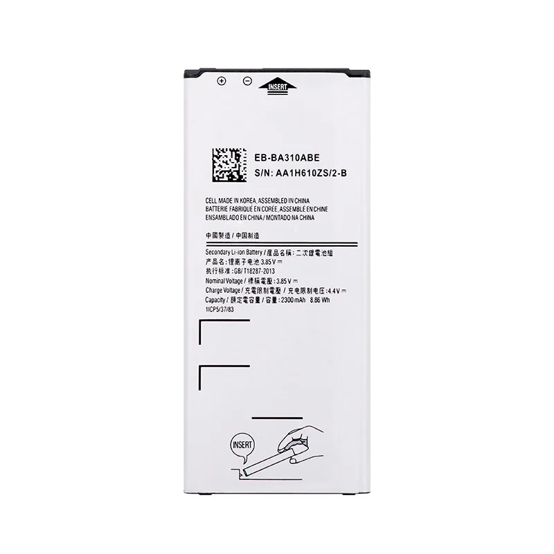 Аккумулятор для Samsung Galaxy A3 2016 A310 A310F A310M A310Y 2300 мАч Сменный аккумулятор телефона