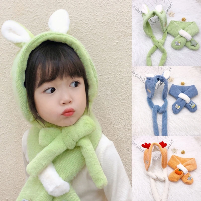 Winter Baby Hooded Cap Velvet Feel Bunny Ear Deer Horn Baby Head Cover Warm Neck Collar Kids Headwear Sets Plush Feel
Winter Baby Hooded Cap Velvet Feel Bunny Ear Deer Horn Baby Head Cover Warm Neck Collar Kids Headwear Sets Plush Feel