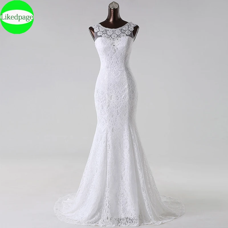 

Vintage Lace Boho Wedding Dresses 2022 Mermaid Vestidos De Novia Bridal Gown Simple Cheap Robe Mariage Boda Hochzeit Party Kleid