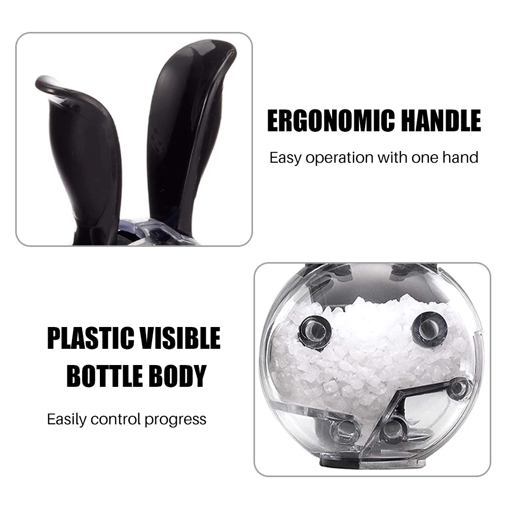 Salt And Pepper Grinder Mini Manual Spice Grinder Multifunctional Kitchen Tools Black Rabbit Ears Design Abrader High Quality
Salt And Pepper Grinder Mini Manual Spice Grinder Multifunctional Kitchen Tools Black Rabbit Ears Design Abrader High Quality