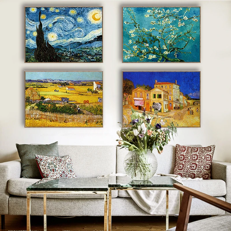 Van Gogh Oil Painting Starry Night Abstract Classic Canvas Wall Art Print Sunflower Poster Picture for Living Room Decor
Van Gogh Oil Painting Starry Night Abstract Classic Canvas Wall Art Print Sunflower Poster Picture for Living Room Decor