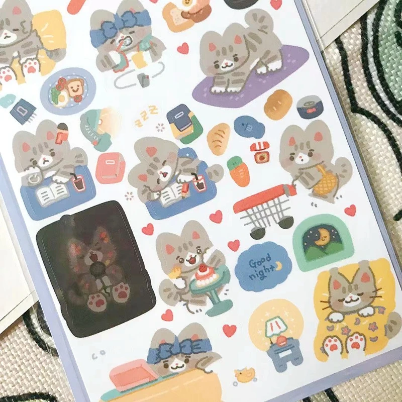 Bonito Cat's Journal Stickers Korea Cartoon Scrapbooking Cute Animal Cat Sticker For Kids Diary Planner Decoration DIY Craft
Bonito Cat's Journal Stickers Korea Cartoon Scrapbooking Cute Animal Cat Sticker For Kids Diary Planner Decoration DIY Craft