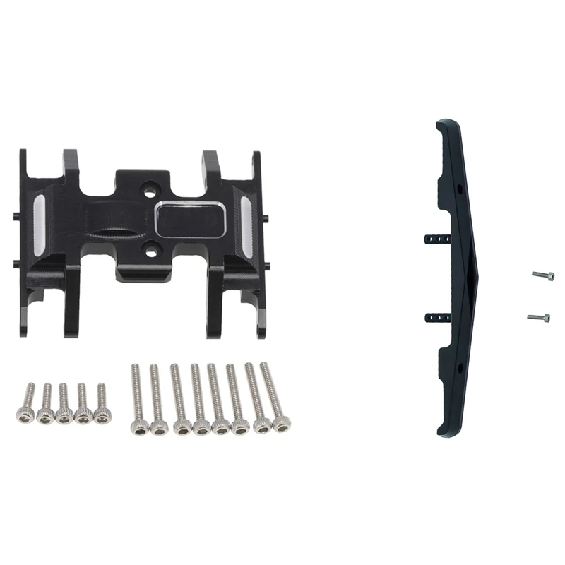 Metal Middle Gearbox Skid Plate Transmission Mount Holder Upgrade Parts With Metal Front Bumper For Axial SCX24 90081
Metal Middle Gearbox Skid Plate Transmission Mount Holder Upgrade Parts With Metal Front Bumper For Axial SCX24 90081