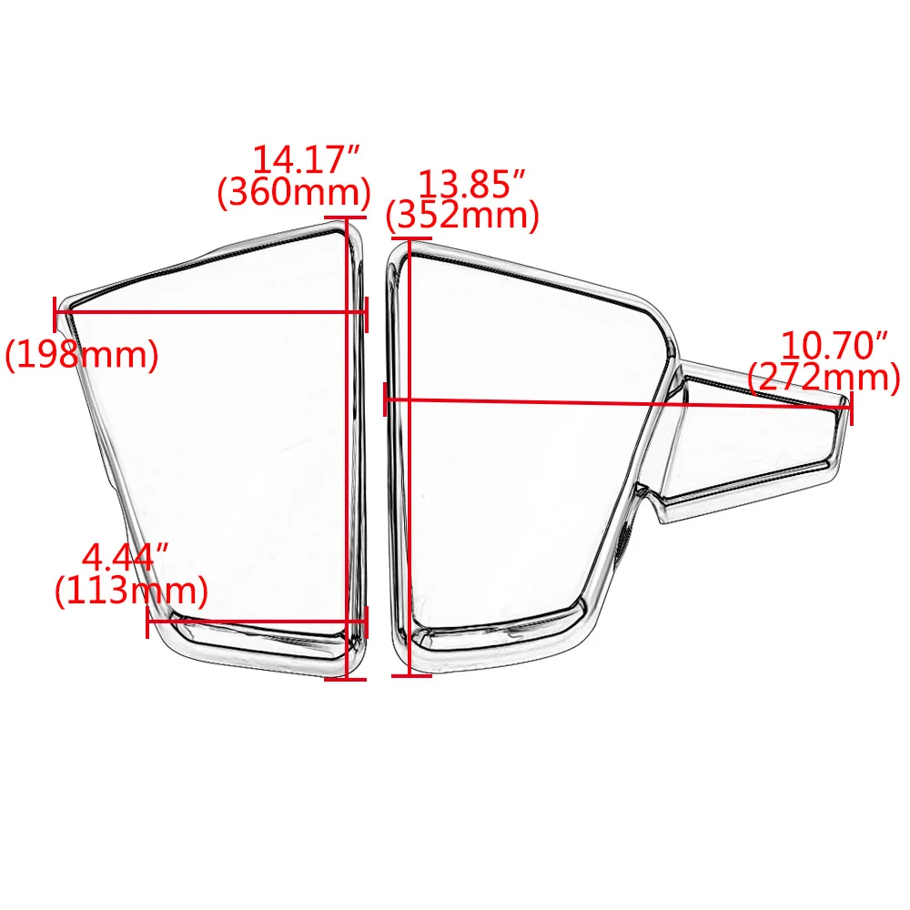 Chrome ABS Battery Side Fairing Cover Fit For Honda Shadow VLX600 VT600C CD 99-2007
Chrome ABS Battery Side Fairing Cover Fit For Honda Shadow VLX600 VT600C CD 99-2007