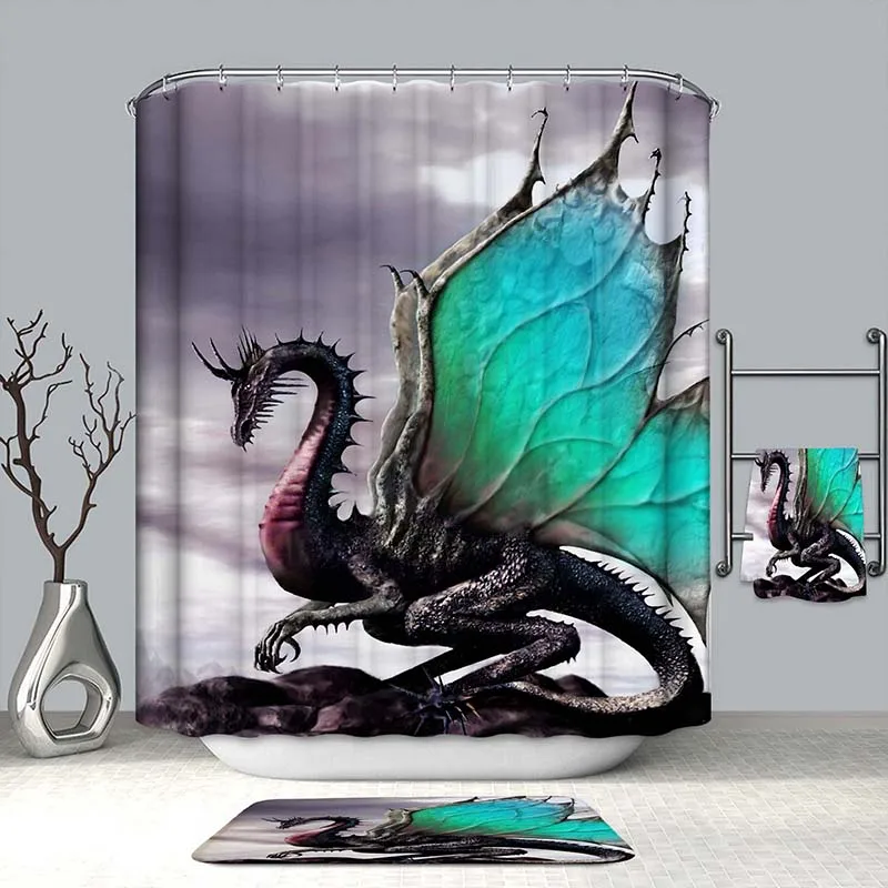 Занавеска для душа dragon, водонепроницаемая занавеска из ткани для ванной, Прямая поставка, занавеска для ванной, новое поступление 
Занавеска для душа dragon, водонепроницаемая занавеска из ткани для ванной, Прямая поставка, занавеска для ванной, новое поступление