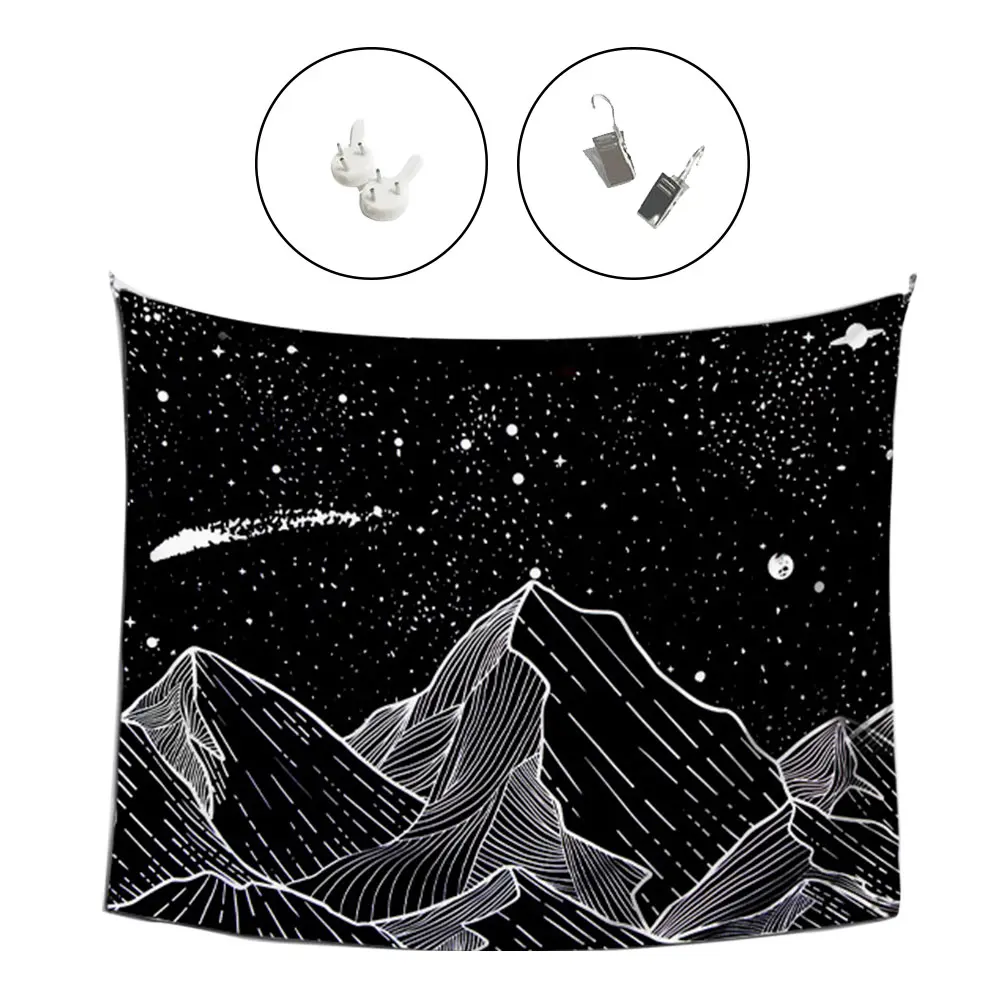 Prop Living Room With Nails Wall Tapestry Moutain Pattern Bedroom Hanging Blanket Photography Home Decor Hotel Easy Install
Prop Living Room With Nails Wall Tapestry Moutain Pattern Bedroom Hanging Blanket Photography Home Decor Hotel Easy Install