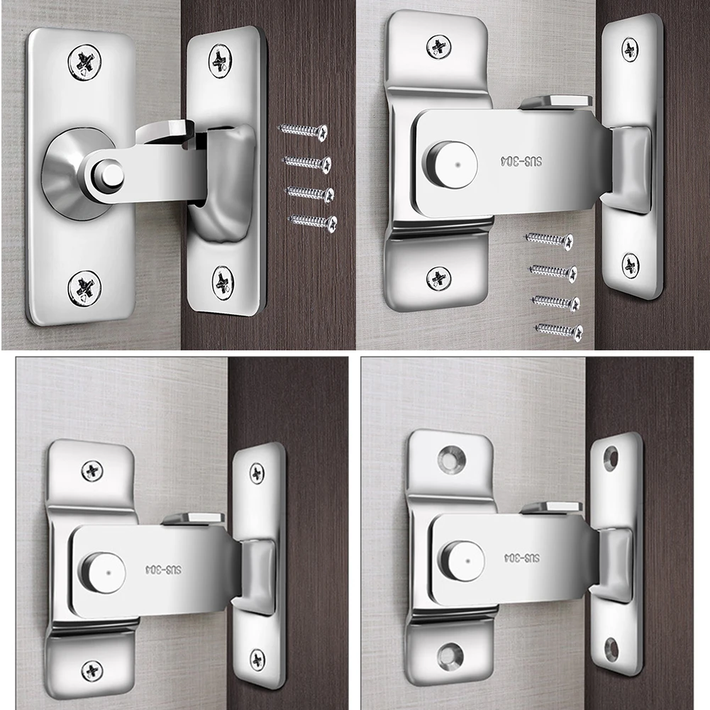 Stainless Steel 90 Degree Buckle Right Angle Hook Lock Bolts For Sliding With Screws For Wood Metal Door Surface Mounting
Stainless Steel 90 Degree Buckle Right Angle Hook Lock Bolts For Sliding With Screws For Wood Metal Door Surface Mounting