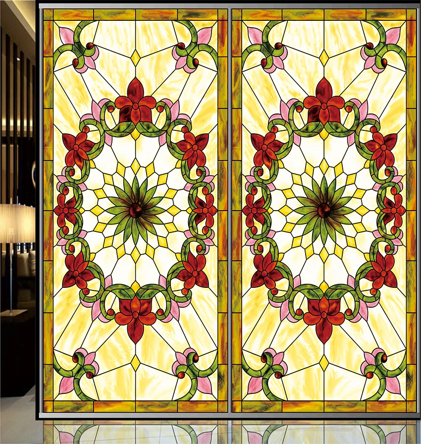 Durable Custom Size Window Films Static Cling Tint-Film Church Stained Window Home Decorations Symmetry Recyclable 55cmx100cm
Durable Custom Size Window Films Static Cling Tint-Film Church Stained Window Home Decorations Symmetry Recyclable 55cmx100cm