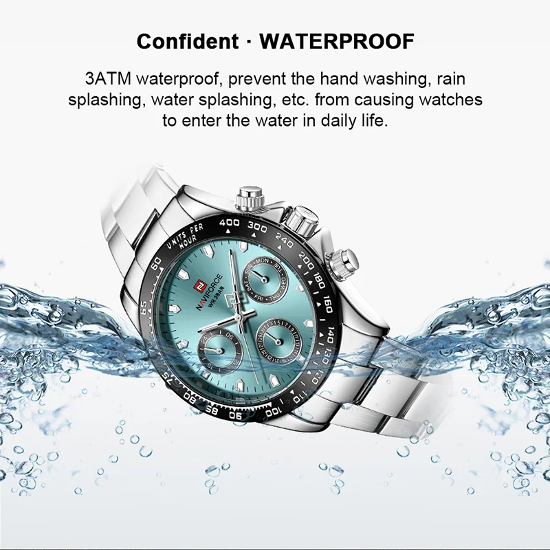 Direct Selling 2021 NAVIFORCE New Men Multifunction Watch With 24 Hours Fashion Sport Auto Date Shockproof Stainless Steel Watch
Direct Selling 2021 NAVIFORCE New Men Multifunction Watch With 24 Hours Fashion Sport Auto Date Shockproof Stainless Steel Watch