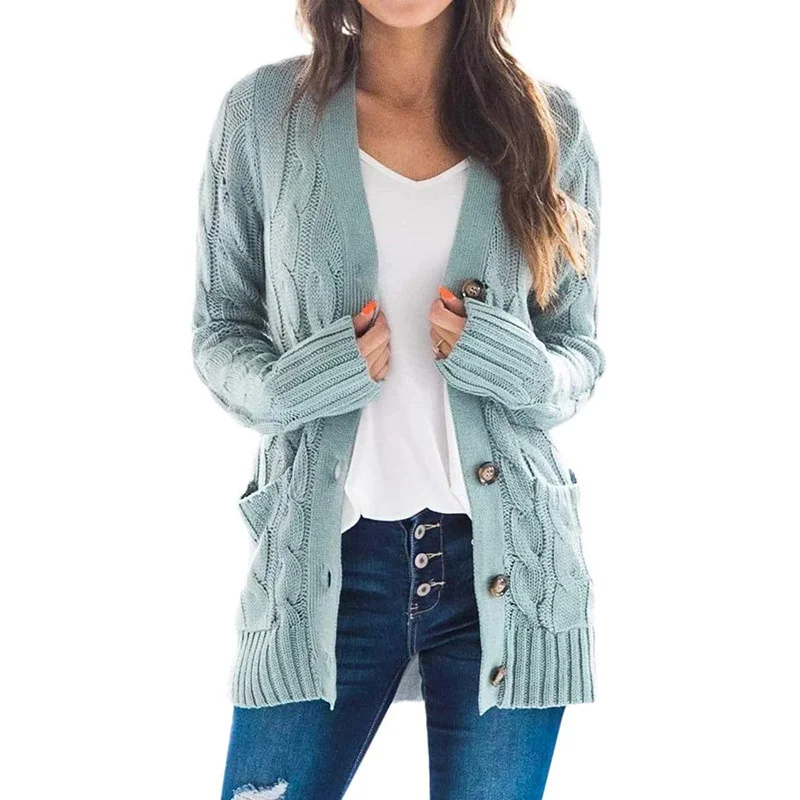 2021 Autumn And Winter New Women's Knitted Cardigan Casual Solid Color Buttons Harajuku Style Long Cardigan Rm*
2021 Autumn And Winter New Women's Knitted Cardigan Casual Solid Color Buttons Harajuku Style Long Cardigan Rm*