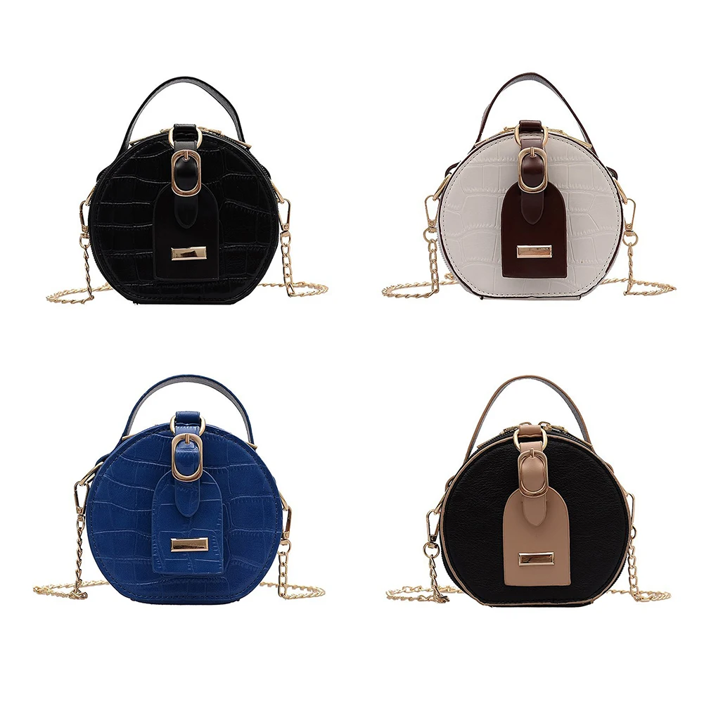 Creative Mini Round Tote Shoulder Bag Classic Texture Delicate Design Retro PU Leather Women Chain Circle Messenger Purse
Creative Mini Round Tote Shoulder Bag Classic Texture Delicate Design Retro PU Leather Women Chain Circle Messenger Purse