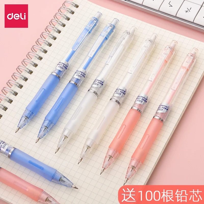 Deli Mechanical Pencil 0.5/0.7mm Writing Point Automatic Pencil Drawing Design Painting Black Refills School Office Stationery
Deli Mechanical Pencil 0.5/0.7mm Writing Point Automatic Pencil Drawing Design Painting Black Refills School Office Stationery