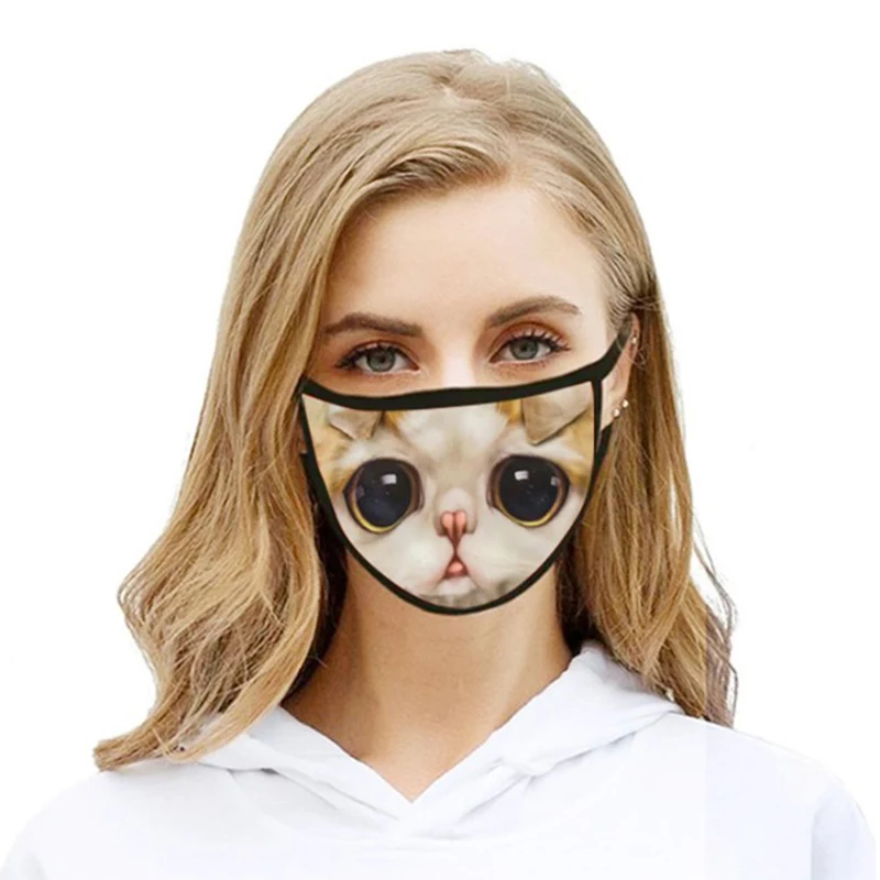 Cute 3D Print Pet Cat Mask Washable Cotton Face Mask Windproof Reusable Dustproof Mouth Mask Faceshield Double Layer Black Masks
Cute 3D Print Pet Cat Mask Washable Cotton Face Mask Windproof Reusable Dustproof Mouth Mask Faceshield Double Layer Black Masks