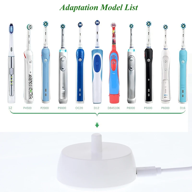 Сменное зарядное устройство для Braun Oral B, индуктивный зарядный держатель для зубной щетки, модель 3757, USB-кабель
Сменное зарядное устройство для Braun Oral B, индуктивный зарядный держатель для зубной щетки, модель 3757, USB-кабель
