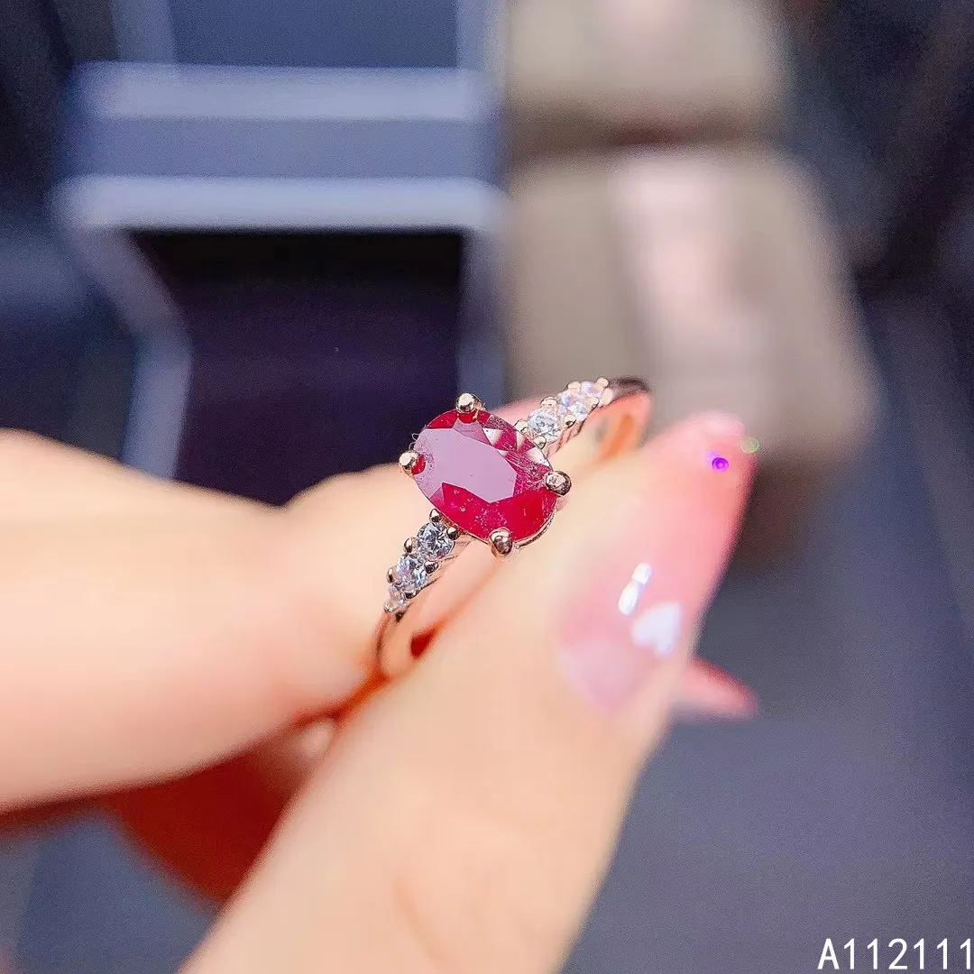 Fine Jewelry 925 Sterling Silver Inset With Natural Gemstone Women's Classic Trendy Simple Ruby Adjustable Ring Support Detectio
Fine Jewelry 925 Sterling Silver Inset With Natural Gemstone Women's Classic Trendy Simple Ruby Adjustable Ring Support Detectio
