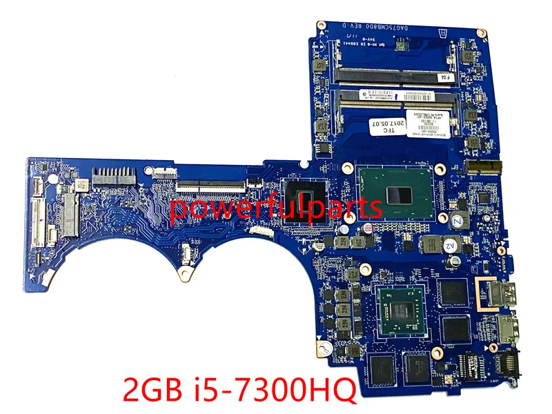 

100% рабочий Ноутбук HP Pavilion Power 15T-CB 15-CB материнская плата 2 Гб i5-7300 926309-601 926309-501 926309-001 DAG75CMB8D0