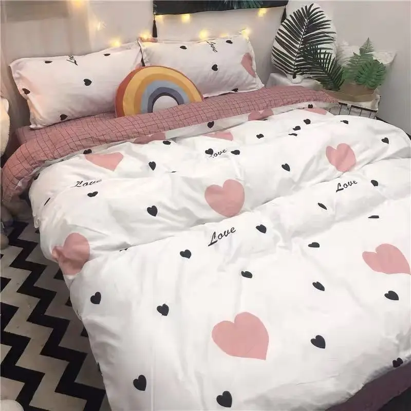4-piece set of bedding, single double bed, single quilt cover, pillowcase, 3-piece set of bedding
4-piece set of bedding, single double bed, single quilt cover, pillowcase, 3-piece set of bedding