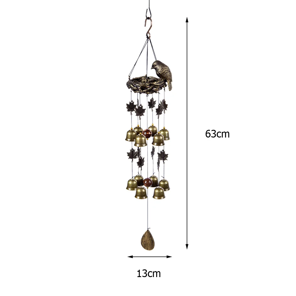 Garden Hanging Decoration Retro Resin Bird Nest Wind Chimes Antique House Decoration Copper Bells Windchimes Nordic Style
Garden Hanging Decoration Retro Resin Bird Nest Wind Chimes Antique House Decoration Copper Bells Windchimes Nordic Style