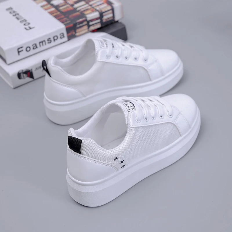 2021 Spring Flat Women Shoes Mesh Breathable Casual Shoes Women Sneakers Shallow Little white shoes Thick Bottom Fashion Shoes
2021 Spring Flat Women Shoes Mesh Breathable Casual Shoes Women Sneakers Shallow Little white shoes Thick Bottom Fashion Shoes
