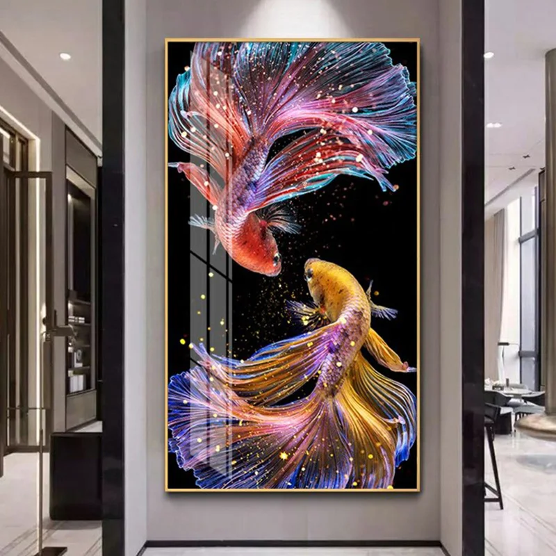 5D DIY Diamond Painting Animal koi Goldfish Full Drill Round Embroidery Mosaic Art Picture of Rhinestones Home Porch Decor Gift
5D DIY Diamond Painting Animal koi Goldfish Full Drill Round Embroidery Mosaic Art Picture of Rhinestones Home Porch Decor Gift