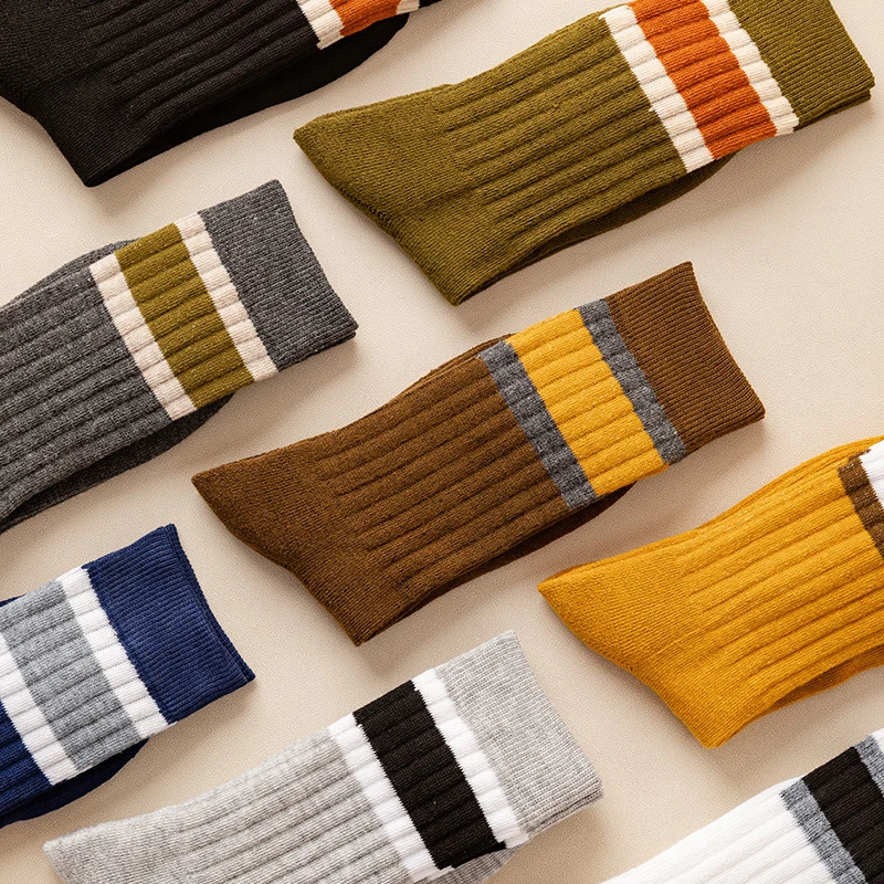 1 Pair Thicken Thermal Socks Fashion All-match Men Striped Socks Cotton Skin-friendly Mid-Calf Tube Socks Men Striped Socks
1 Pair Thicken Thermal Socks Fashion All-match Men Striped Socks Cotton Skin-friendly Mid-Calf Tube Socks Men Striped Socks