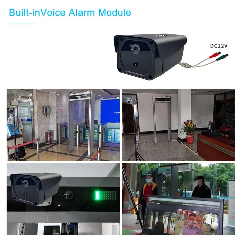 Face recognition camera thermal imager camera 1080P face recognition temperature recognition fever detection security camera
Face recognition camera thermal imager camera 1080P face recognition temperature recognition fever detection security camera