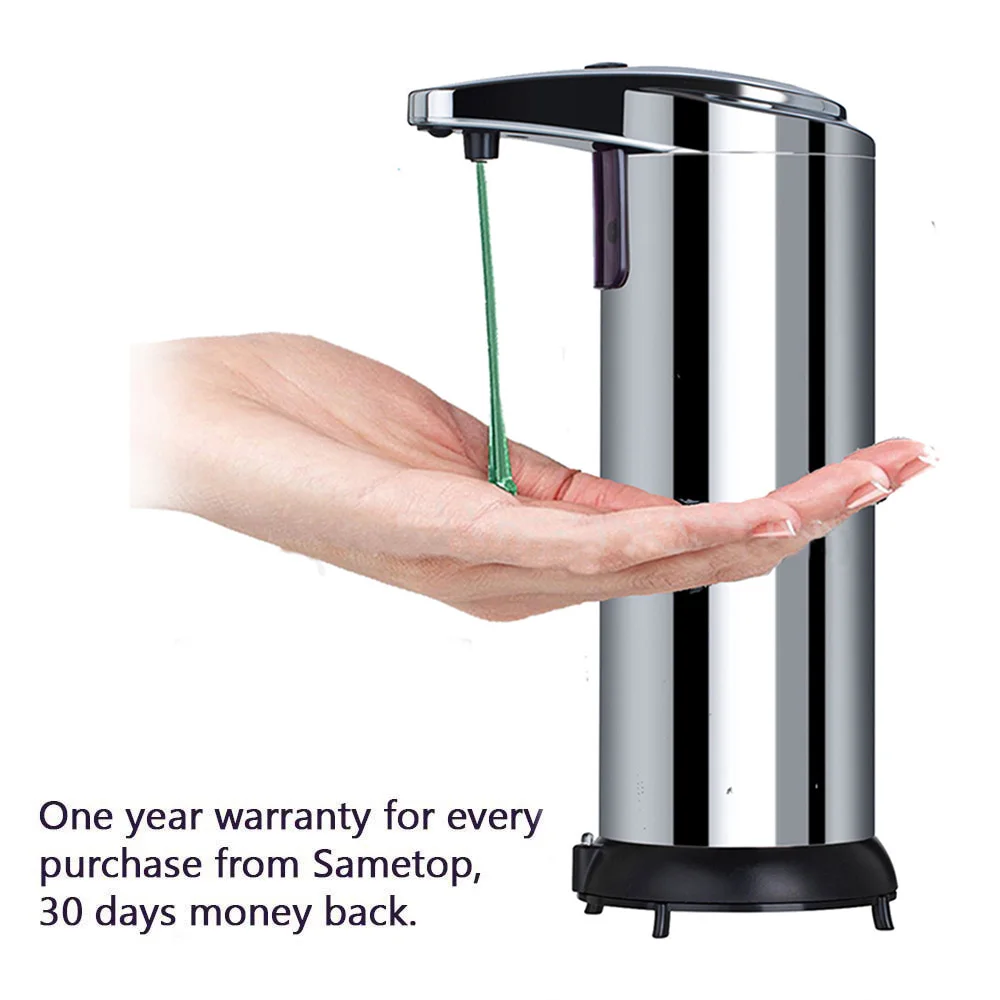 Bathroom Soap Dispenser Touchless Stainless Steel Automatic Soap Dispenser IR Infrared Motion Sensor Hand Free Soap Dish 
Bathroom Soap Dispenser Touchless Stainless Steel Automatic Soap Dispenser IR Infrared Motion Sensor Hand Free Soap Dish
