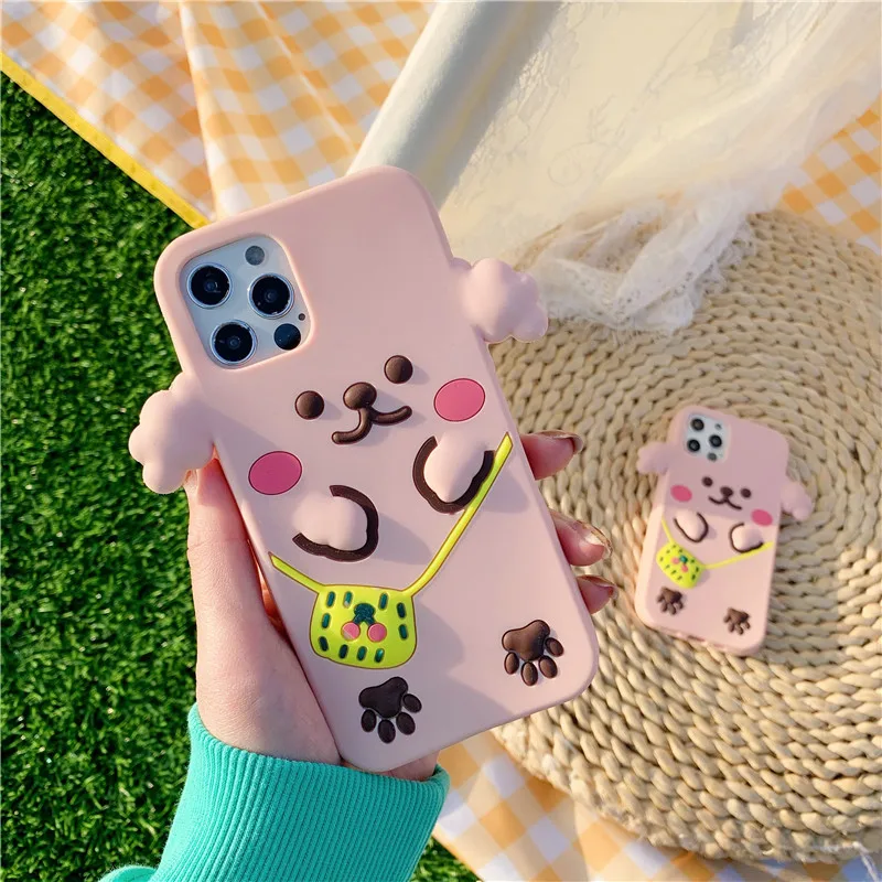 Japan Cute 3D Pink Teddy Dog Cookies Biscuit Bear+doll Phone Csae for Iphone 12Mini 11Pro MAX XS XR 7 8plus SE20 Soft Back Cover
Japan Cute 3D Pink Teddy Dog Cookies Biscuit Bear+doll Phone Csae for Iphone 12Mini 11Pro MAX XS XR 7 8plus SE20 Soft Back Cover