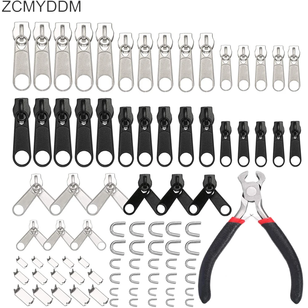 85Pcs Zipper Repair Kit with Replacement Zippers & Replacement Zipper Slider for Clothing Bags Jackets Backpacks
85Pcs Zipper Repair Kit with Replacement Zippers & Replacement Zipper Slider for Clothing Bags Jackets Backpacks