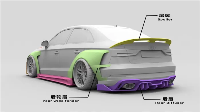 2021 Fit For A3 Audi S3 / Rs3 Wide Body Surrounded Boch Carbon Fiber Front Side Skirt Rear Lip Tail Aircraft Cover
2021 Fit For A3 Audi S3 / Rs3 Wide Body Surrounded Boch Carbon Fiber Front Side Skirt Rear Lip Tail Aircraft Cover