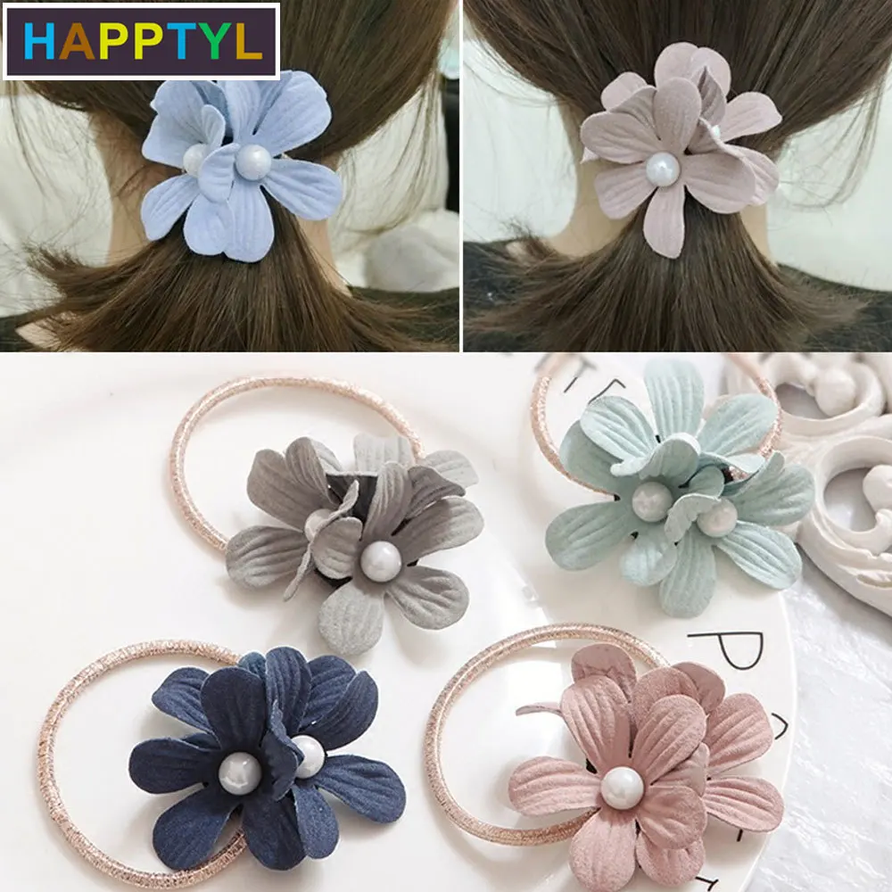 HAPPTYL 2Pcs Korean Hair Elastic Rope Ponytail Holder Sweet Elegant Flower Hair Rubber Band Headdress 
HAPPTYL 2Pcs Korean Hair Elastic Rope Ponytail Holder Sweet Elegant Flower Hair Rubber Band Headdress