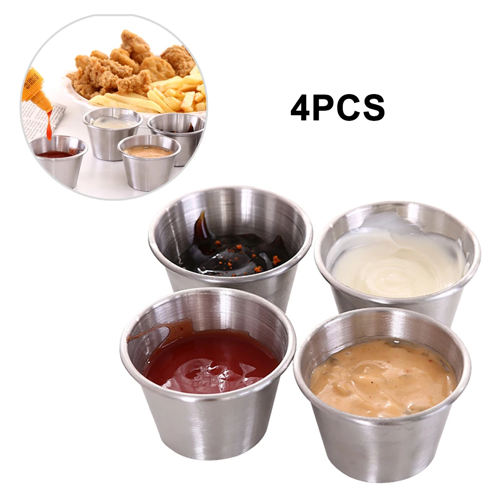 50ml Sauce Cup Stainless Steel Dipping Cups Portion Cups Ramekins Container Sauce Dipping For Restaurant Home Party
50ml Sauce Cup Stainless Steel Dipping Cups Portion Cups Ramekins Container Sauce Dipping For Restaurant Home Party