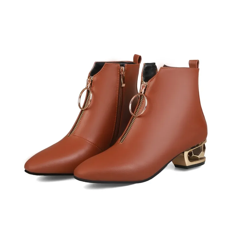 Big Size 9 10 11-17 boots women shoes ankle boots for women ladies boots shoes woman winter Side zipper front zipper trim
Big Size 9 10 11-17 boots women shoes ankle boots for women ladies boots shoes woman winter Side zipper front zipper trim