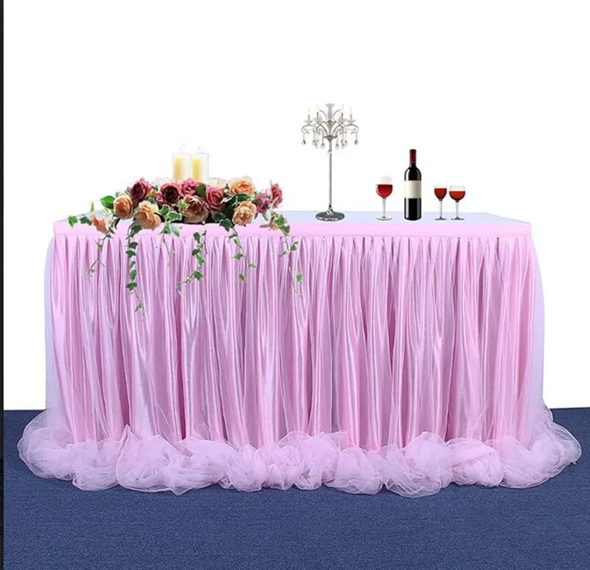 Home Decoration Table Skirt Handmade Tulle Tablecloth for Party Wedding Birthday Party Baby Shower Chiffon Gauze Bridal Veil
Home Decoration Table Skirt Handmade Tulle Tablecloth for Party Wedding Birthday Party Baby Shower Chiffon Gauze Bridal Veil