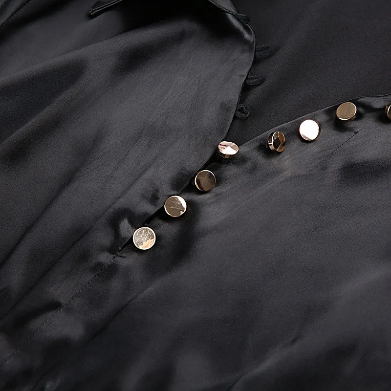 Black Satin Cropped Tops Women's Long Sleeve Blouses and Shirts Cool Girls Blusas Femme Blouses Tops Streetwear Fashion
Black Satin Cropped Tops Women's Long Sleeve Blouses and Shirts Cool Girls Blusas Femme Blouses Tops Streetwear Fashion