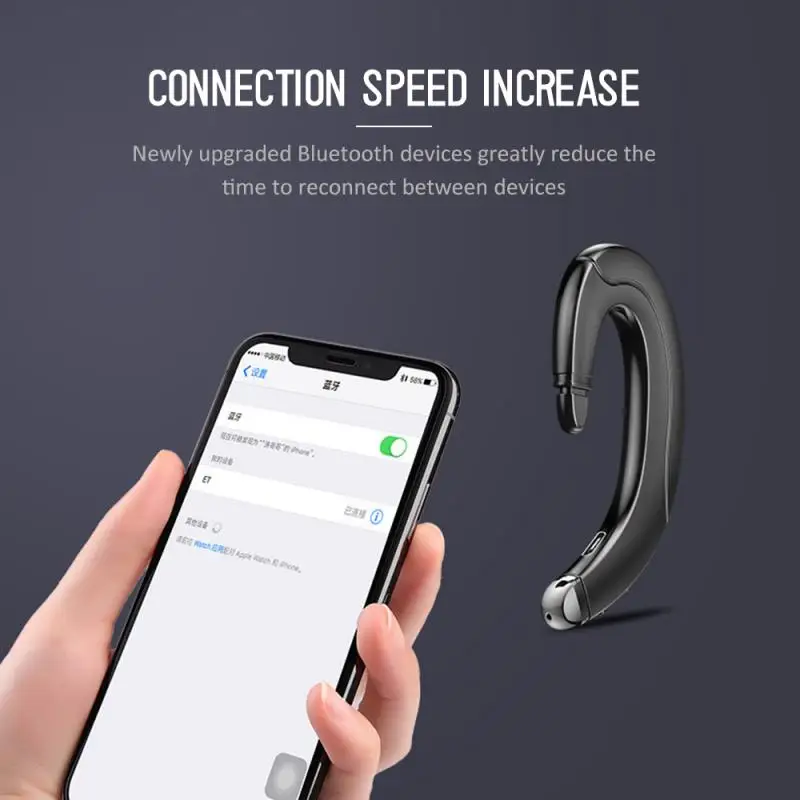 Bone Conduction Bluetooth Headset Portable Universal Unilateral Handsfree Wireless Hanging Ear Mobile Phone Call Sport Earphone 
Bone Conduction Bluetooth Headset Portable Universal Unilateral Handsfree Wireless Hanging Ear Mobile Phone Call Sport Earphone