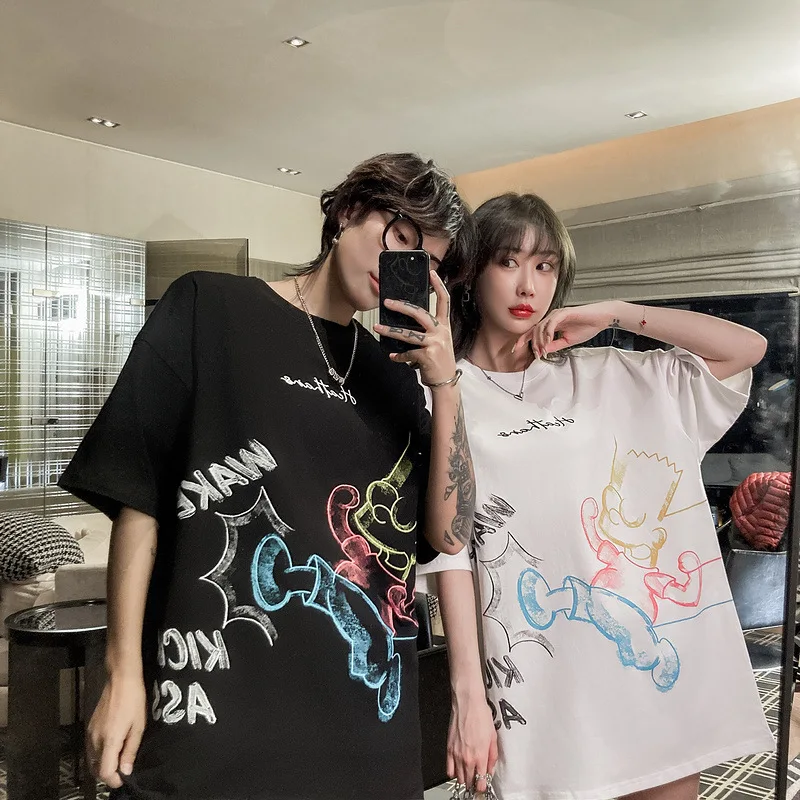 2021 Summer Fashion Graffiti T-shirts for Lovers Black White Casual Cotton T shirt Men/Women Fashion Hip Hop Streetwear Oversize
2021 Summer Fashion Graffiti T-shirts for Lovers Black White Casual Cotton T shirt Men/Women Fashion Hip Hop Streetwear Oversize