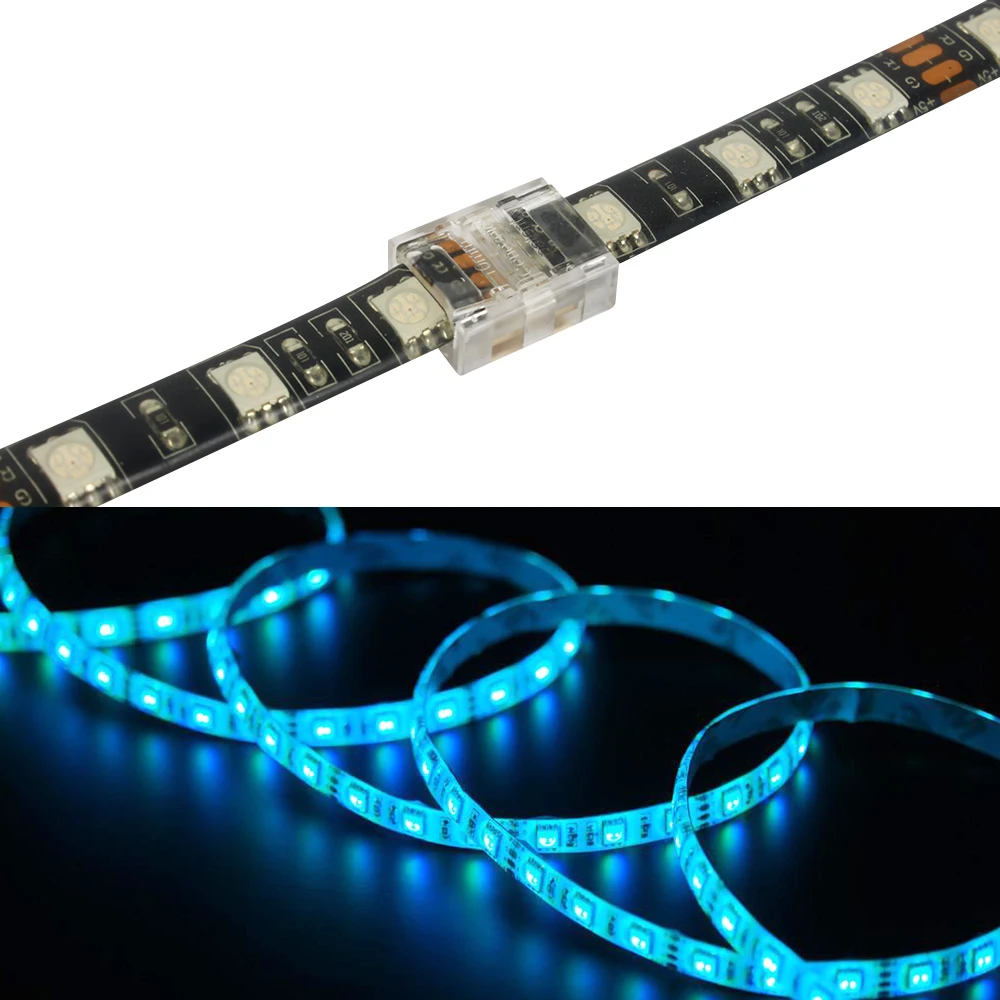 Wire Connector LED Strip Light Connector 5pcs 4pin 10mm IP65 Waterproof No Stripping Quick Connector For SMD5050 3528 5630 RGB
Wire Connector LED Strip Light Connector 5pcs 4pin 10mm IP65 Waterproof No Stripping Quick Connector For SMD5050 3528 5630 RGB