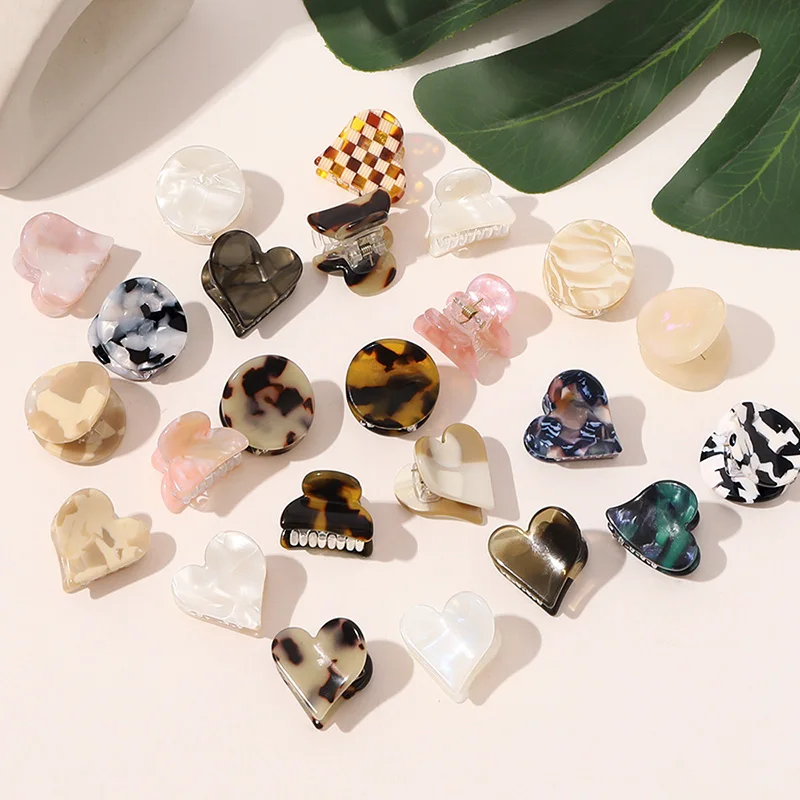 New 2021 Fashion High Quality Girls Hair Claw Scrub Acrylic Hair Clip Heart Round Headwear Women Cute Hair Accessories Mini
New 2021 Fashion High Quality Girls Hair Claw Scrub Acrylic Hair Clip Heart Round Headwear Women Cute Hair Accessories Mini