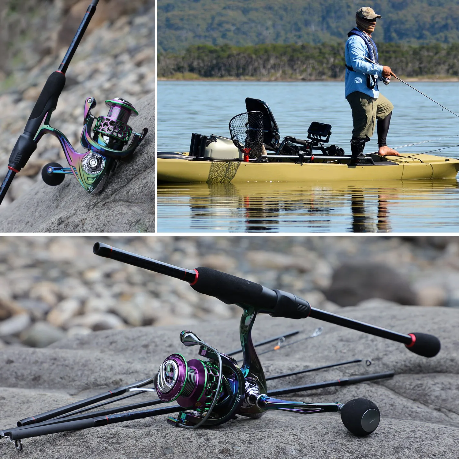 Sougayilang 1.8-2.4M Spinning Fishing Rod Reel Set with Lure and Line and Fishing Carrier Bag for Outdoor Travel Fishing
Sougayilang 1.8-2.4M Spinning Fishing Rod Reel Set with Lure and Line and Fishing Carrier Bag for Outdoor Travel Fishing